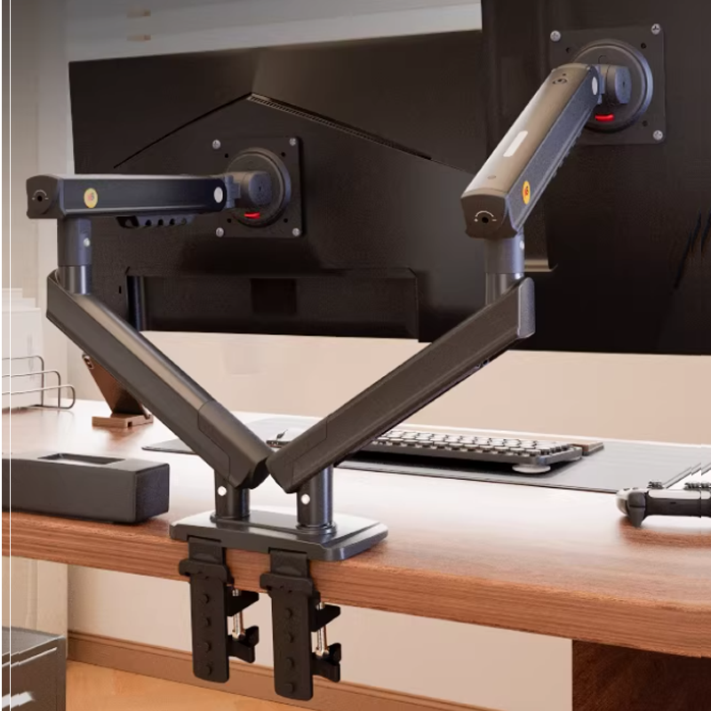 Dual Monitor Desk Setup - nb NEW A5C F160 gas spring