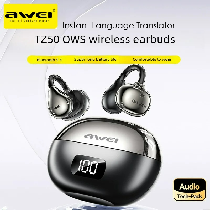 Desk Hifi Setup - Awei TZ50 Wireless Earbuds Translator Earclip