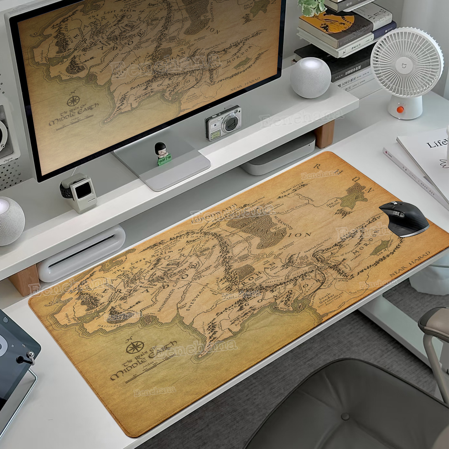 Desk Setup Keyboard - The L-Lord of The Ring Large