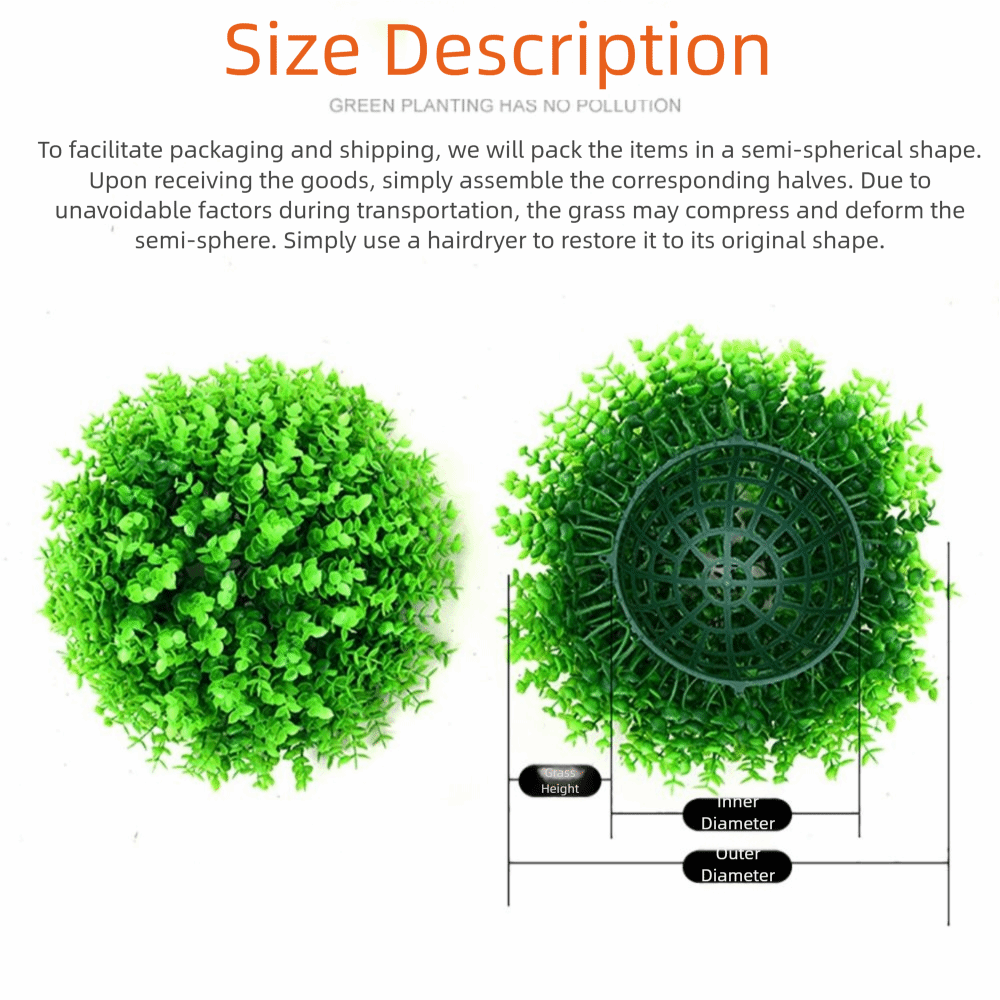 Multi-Size Artificial Grass Do - Desk Setup Photo ulasan dan harga