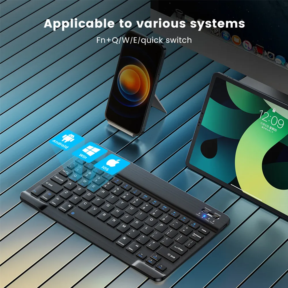 New 2025 Bluetooth Wireless Ke - Desk Setup Keyboard ulasan dan harga
