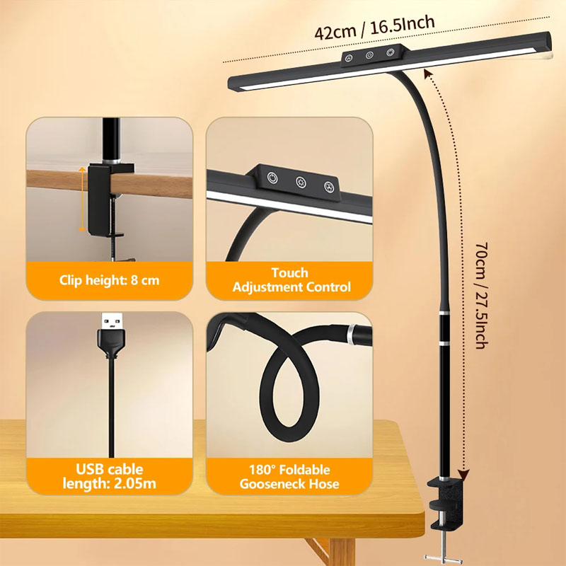 USB-Powered Clip Light LED Des - Led Desk Light Usb ulasan dan harga