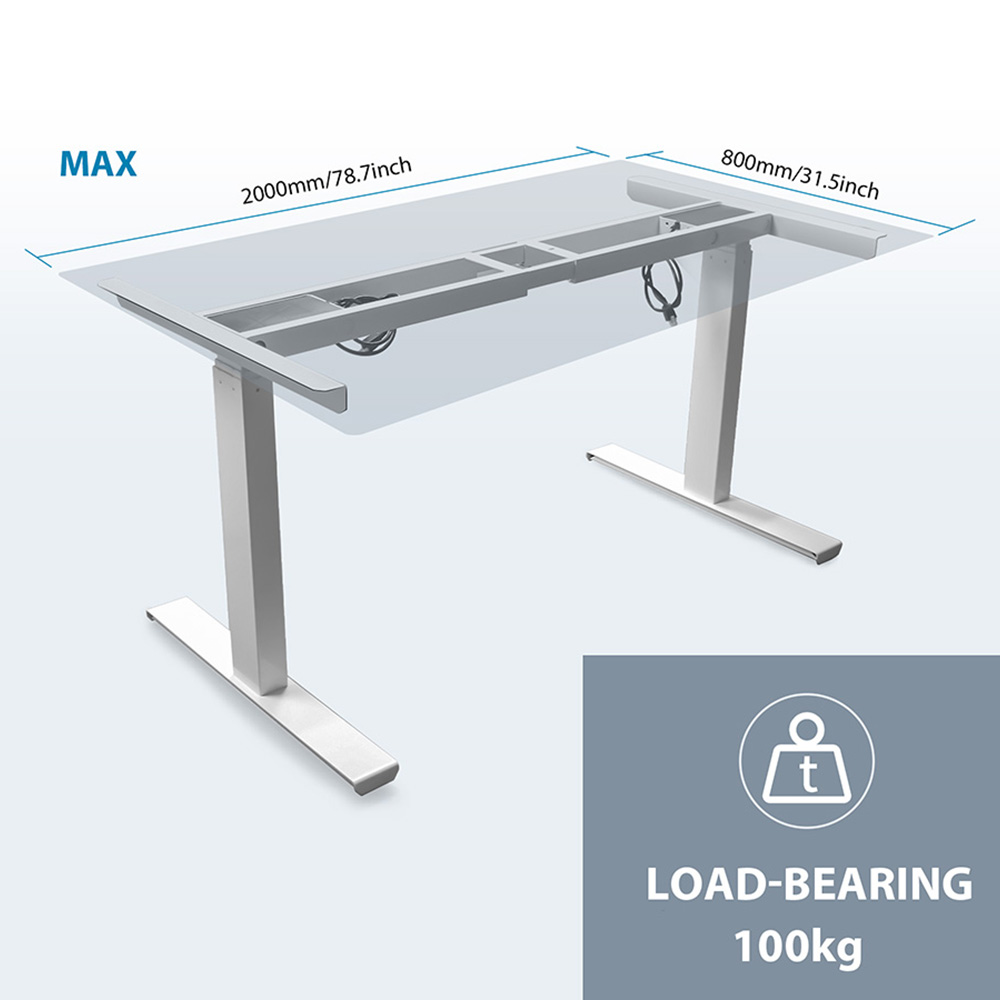 Two/Three Section Electric Lif - Desk Setup Maker ulasan dan harga
