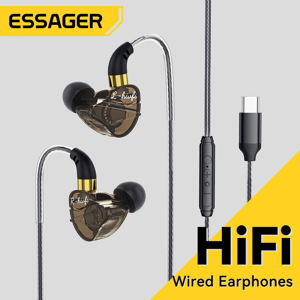 Essager 3.5mm In Ear Wired Hea - Desk Hifi Setup ulasan dan harga