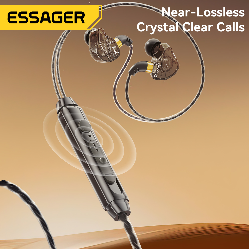 Essager 3.5mm In Ear Wired Hea - Desk Hifi Setup ulasan dan harga