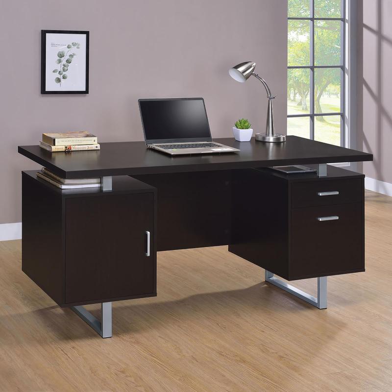 Cappuccino Floating Top Office - Desk Setup Designer ulasan dan harga