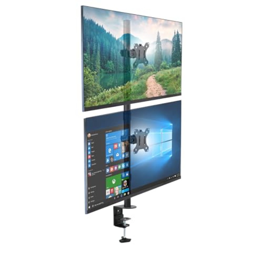 Vertical Dual Monitor Mount fo - Dual Monitor Desk Setup ulasan dan harga