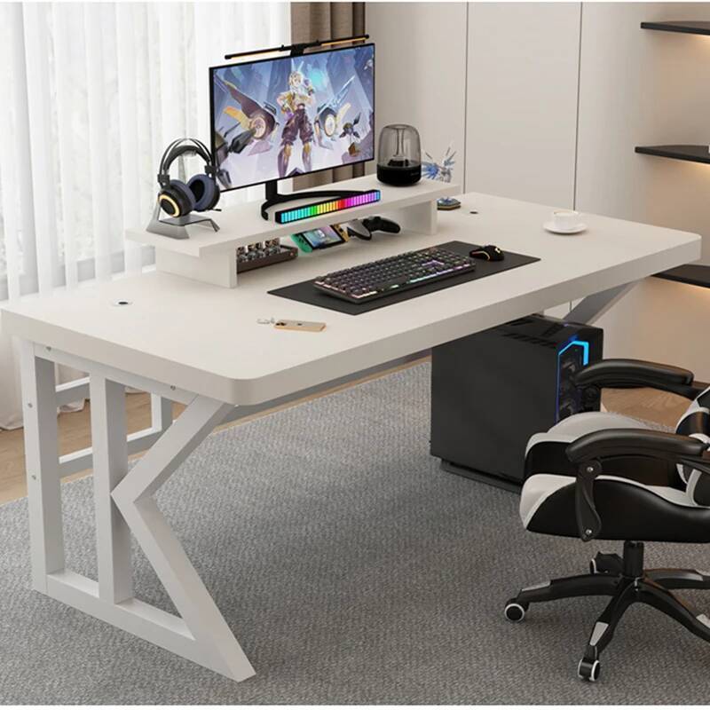 Shaped L Gaming Desk Table Pli - Desk Setup With Laptop And Monitor ulasan dan harga