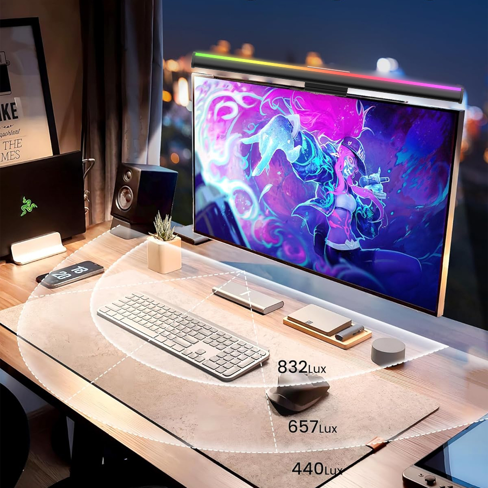 Screen Hanging Lamp Monitor Li - Desk Setup Rgb ulasan dan harga