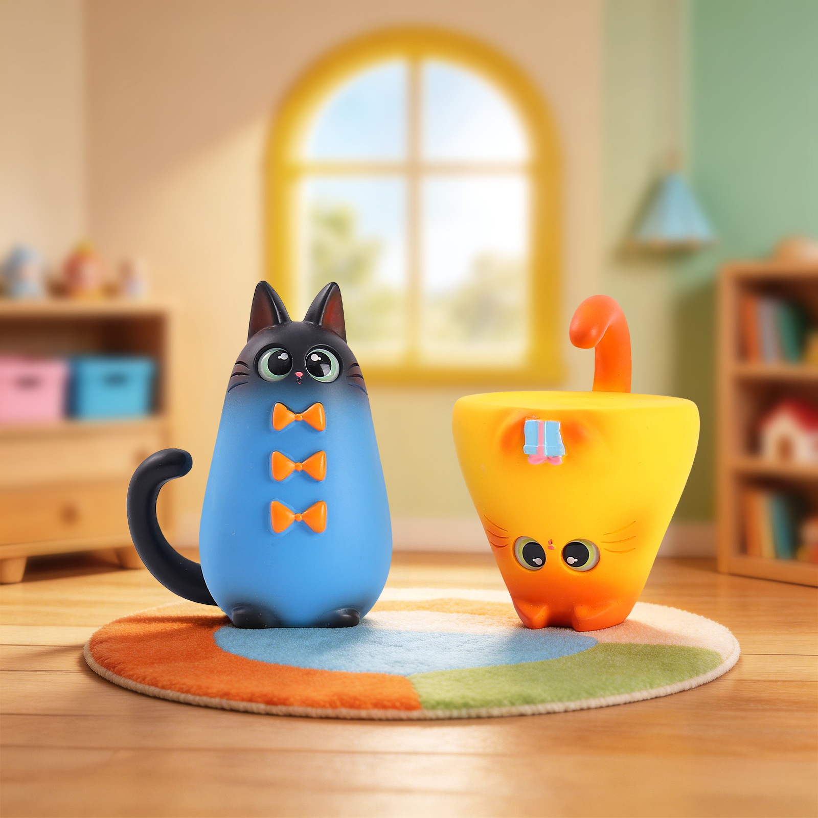 Blind Box Cat Figurine Resin C - Desk Setup At Home ulasan dan harga