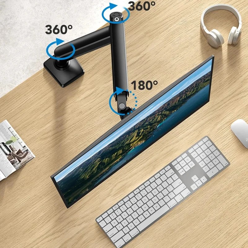 Heavy Duty Monitor Arm Bracket - Desk Setup With Monitor Arm ulasan dan harga