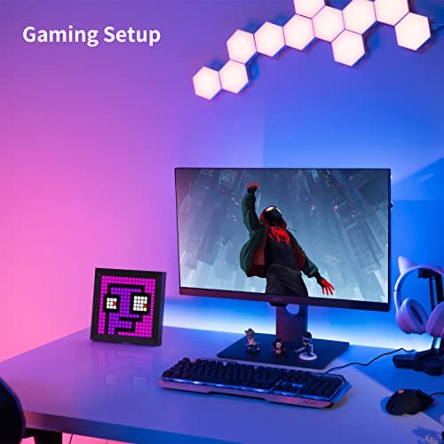 LED Light Pixel Display Panel  - Desk Setup Rgb ulasan dan harga