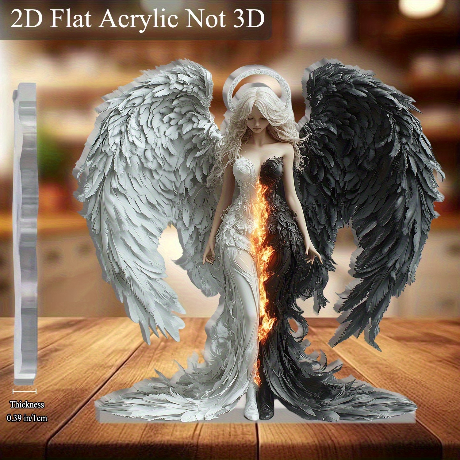8in 2D Angel And Devil Wings A - Desk Setup Photo ulasan dan harga