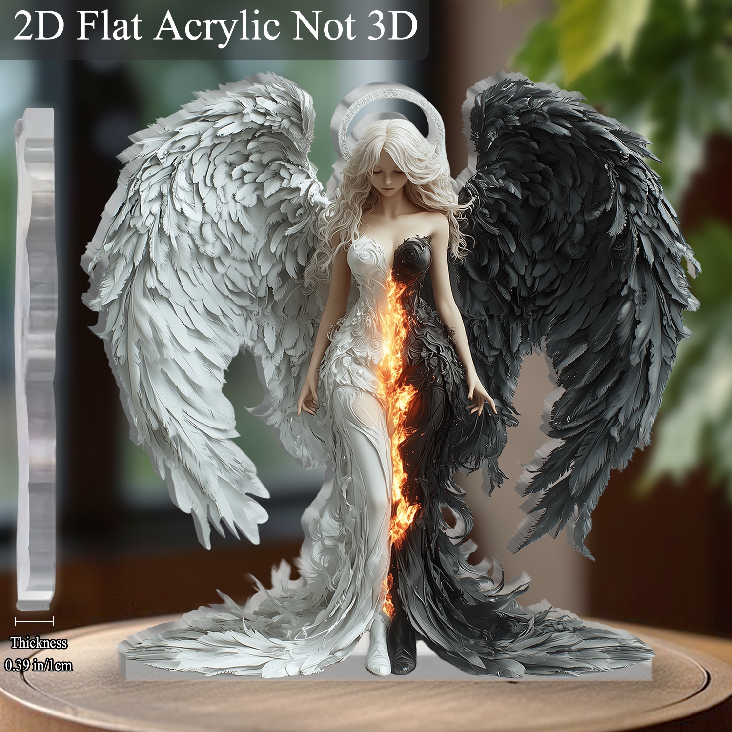 8in 2D Angel And Devil Wings A - Desk Setup Photo ulasan dan harga