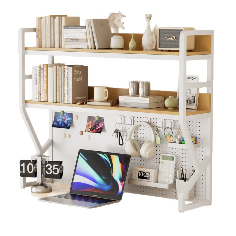 Desktop Storage Shelf with Peg - Desk Setup At Home ulasan dan harga