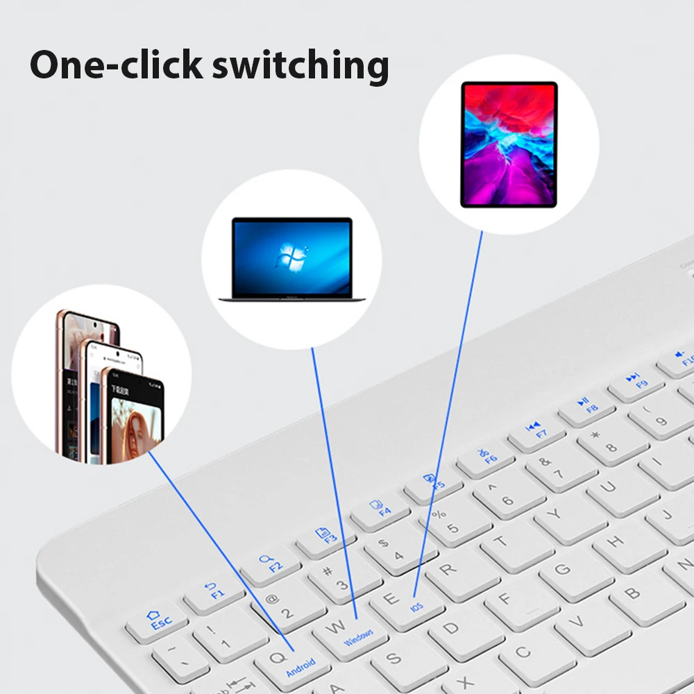 Universal Wireless Bluetooth K - Desk Setup Keyboard ulasan dan harga