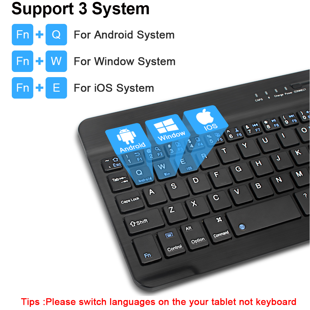 Wireless Keyboard Spanish Fren - Desk Setup Keyboard ulasan dan harga