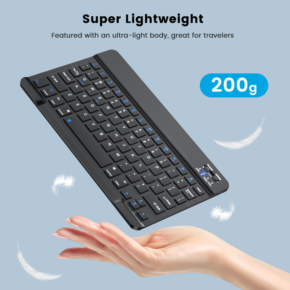 Wireless Keyboard Spanish Fren - Desk Setup Keyboard ulasan dan harga
