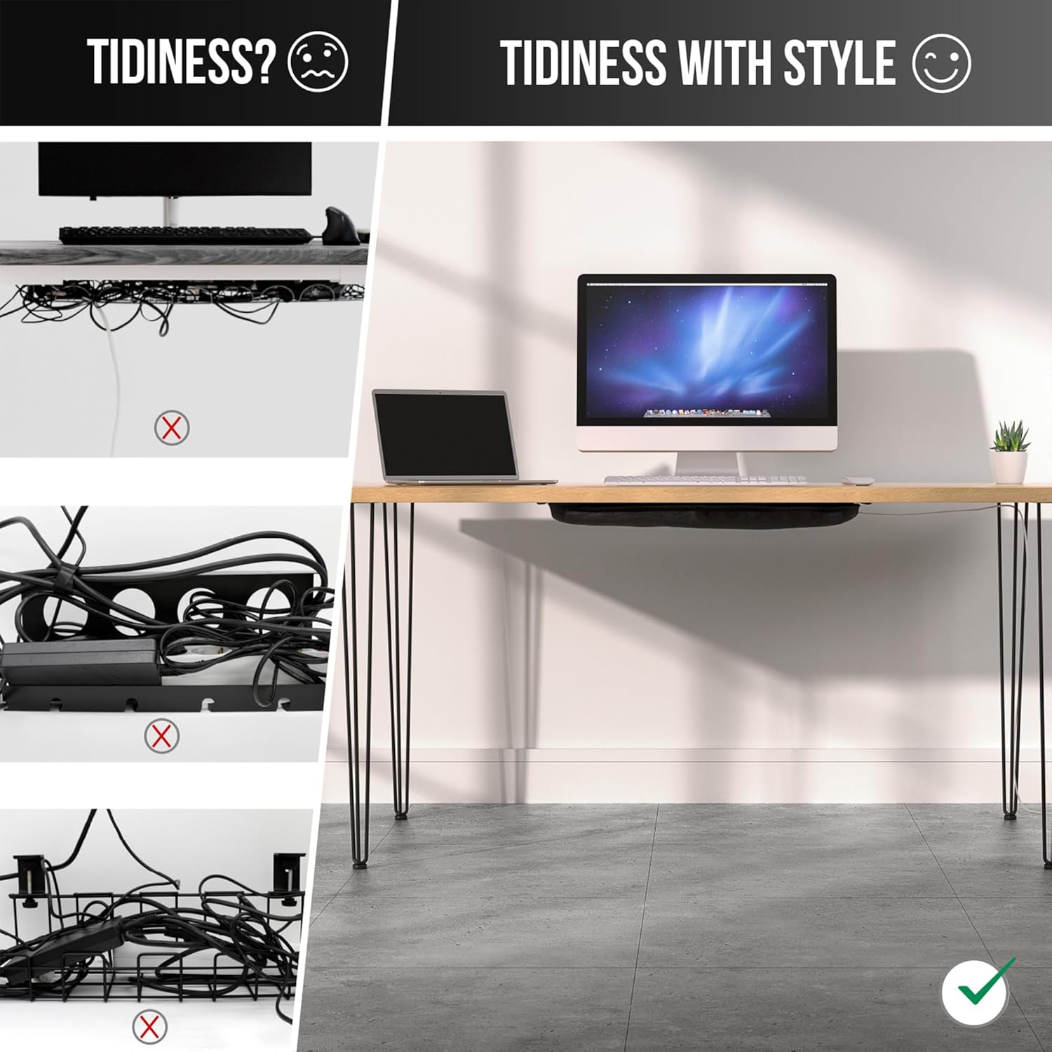 Under Desk Cable Management Ne - Desk Setup Net ulasan dan harga