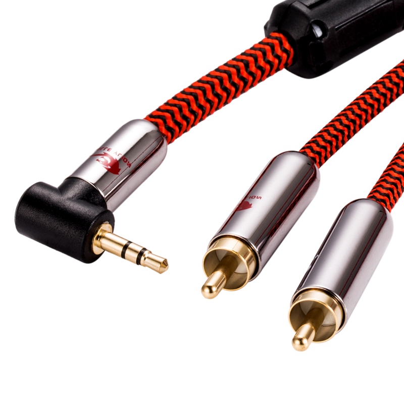 Hifi Audio Cable 90 Degree Ang - Desk Hifi Setup ulasan dan harga