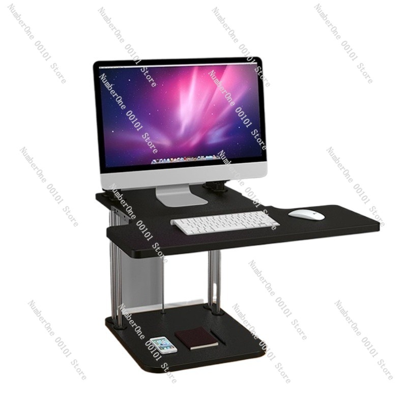 Height-Adjustable Standing Des - Desk Setup With Laptop And Monitor ulasan dan harga