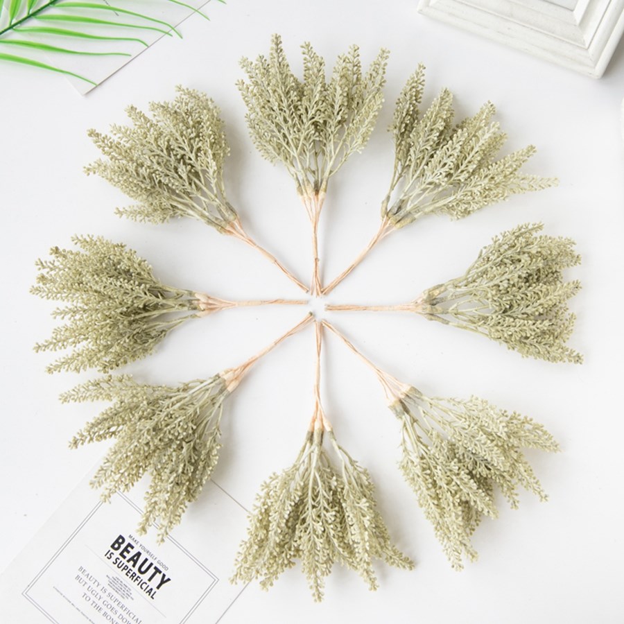 Artificial Plants Golden Fake  - Desk Setup At Home ulasan dan harga