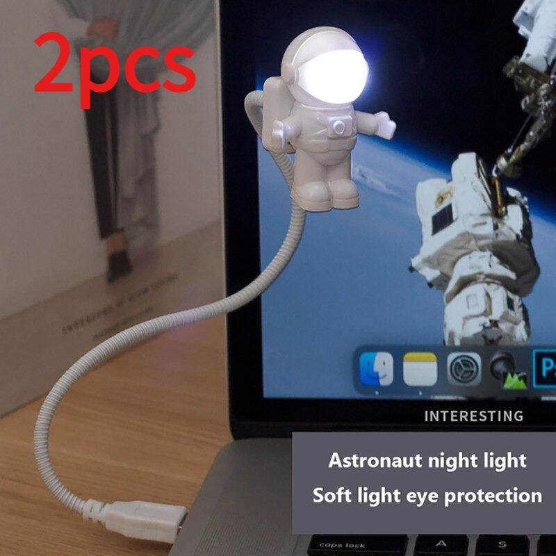 2pcs Astronaut USB Night Light - Led Desk Light Usb ulasan dan harga