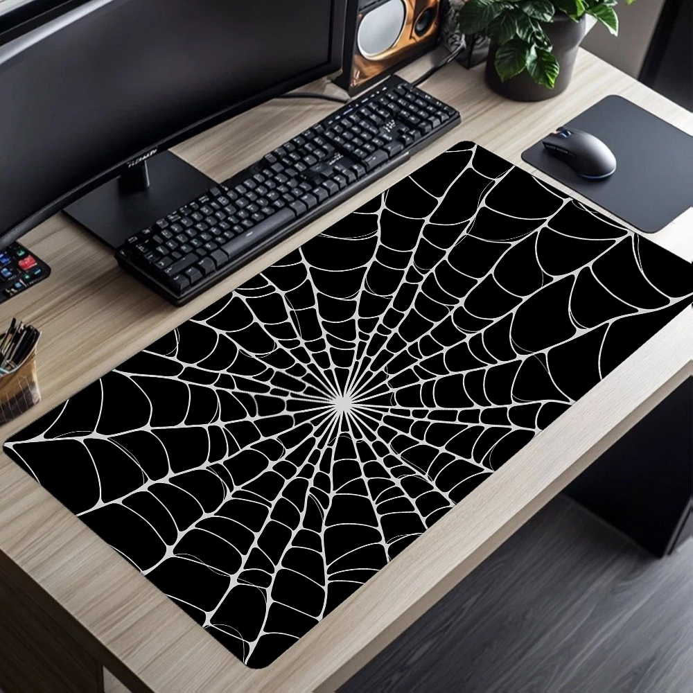 Abstract Black White Mouse Pad - Desk Setup Designer ulasan dan harga