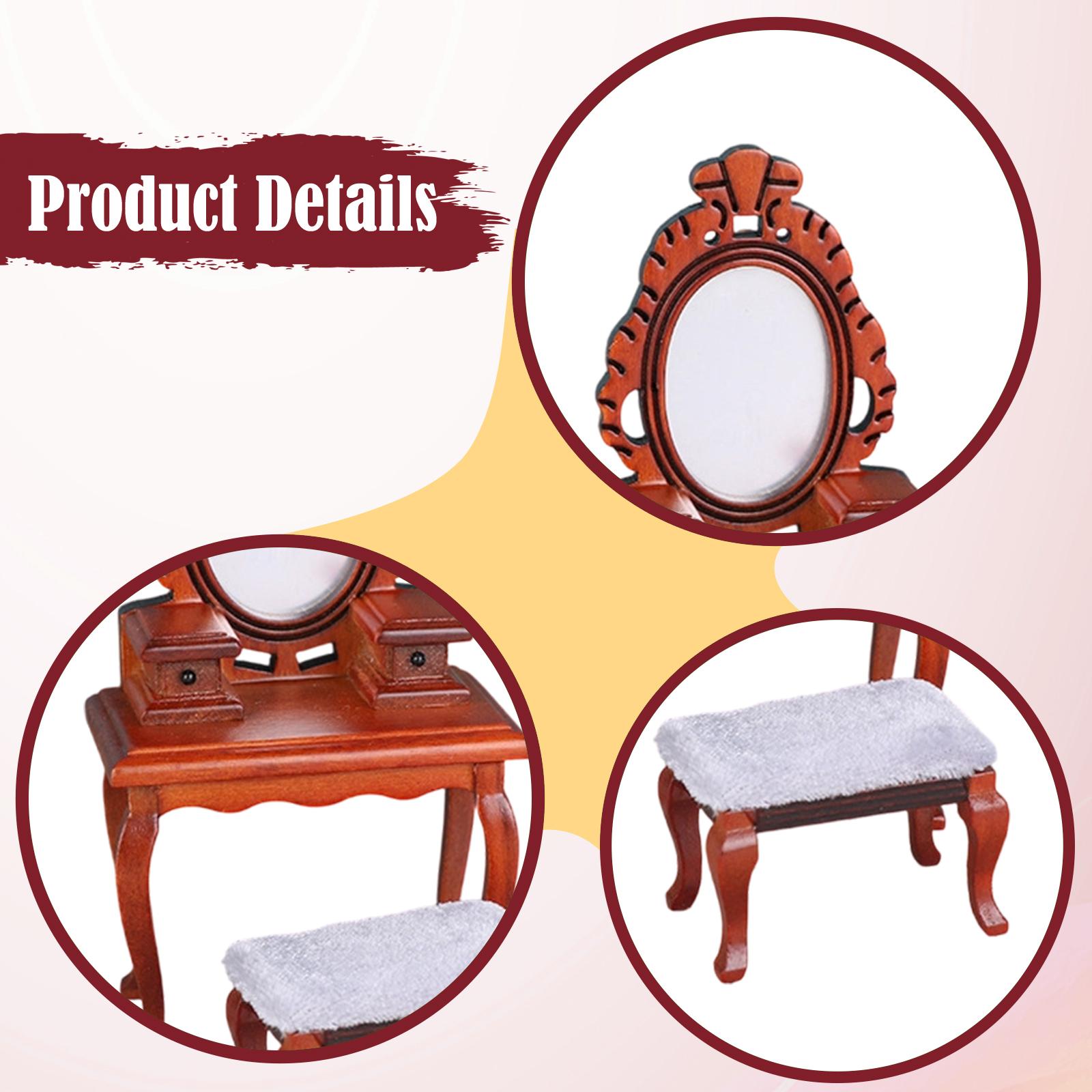 1/12 Vanity Desk Model with St - Desk Setup Layout ulasan dan harga