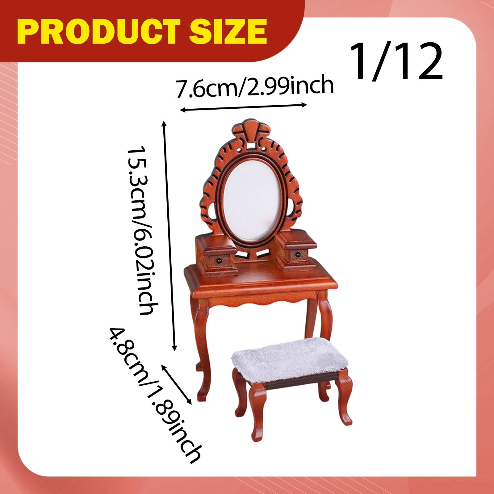 1/12 Vanity Desk Model with St - Desk Setup Layout ulasan dan harga