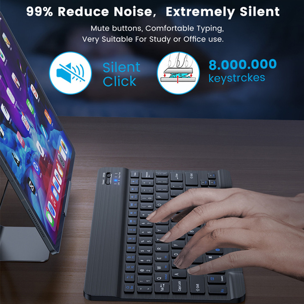 10 lnch Wireless  Bluetooth Mi - Desk Setup Keyboard ulasan dan harga