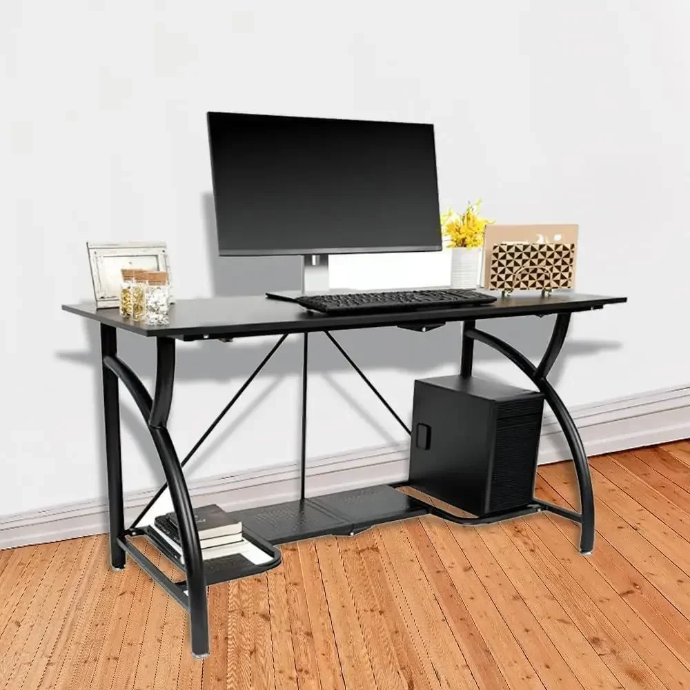 Space-Saving Foldable Desk for - Dual Monitor Desk Setup ulasan dan harga