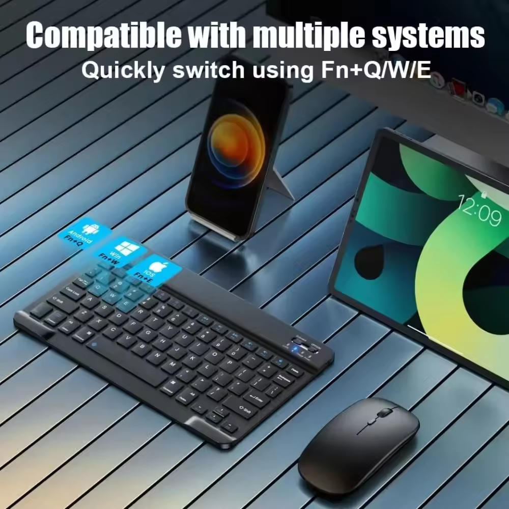 Bluetooth Wireless Keyboard Mo - Desk Setup Keyboard ulasan dan harga