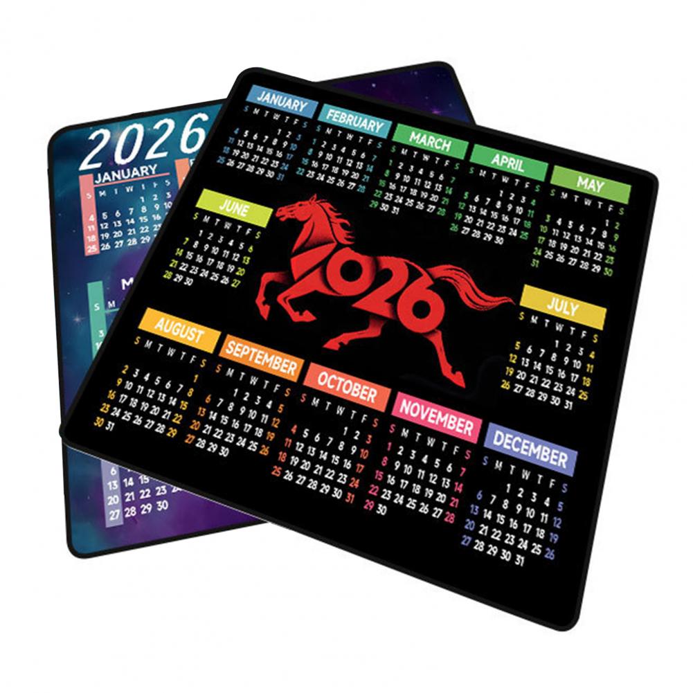2026 Calendar Mouse Pad Waterp - Rubber Mat Desk ulasan dan harga