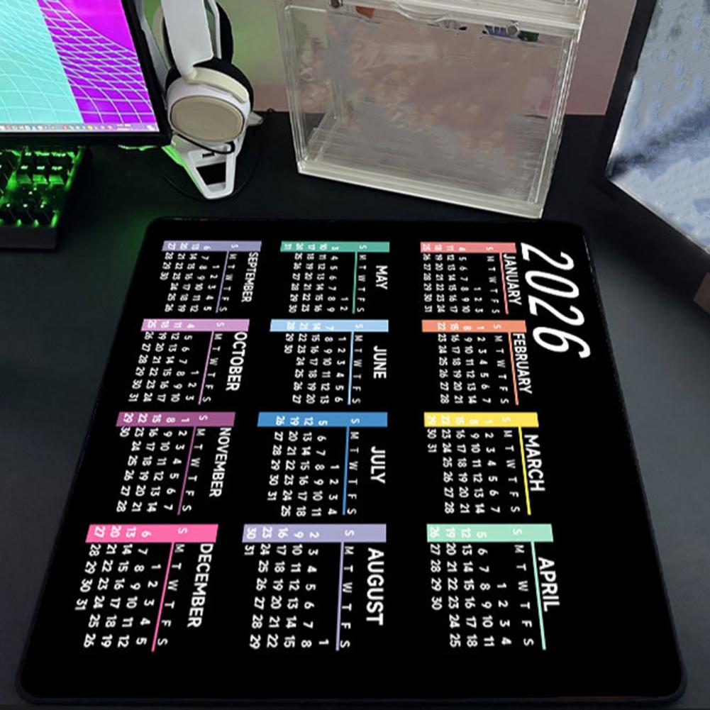2026 Calendar Mouse Pad Waterp - Rubber Mat Desk ulasan dan harga