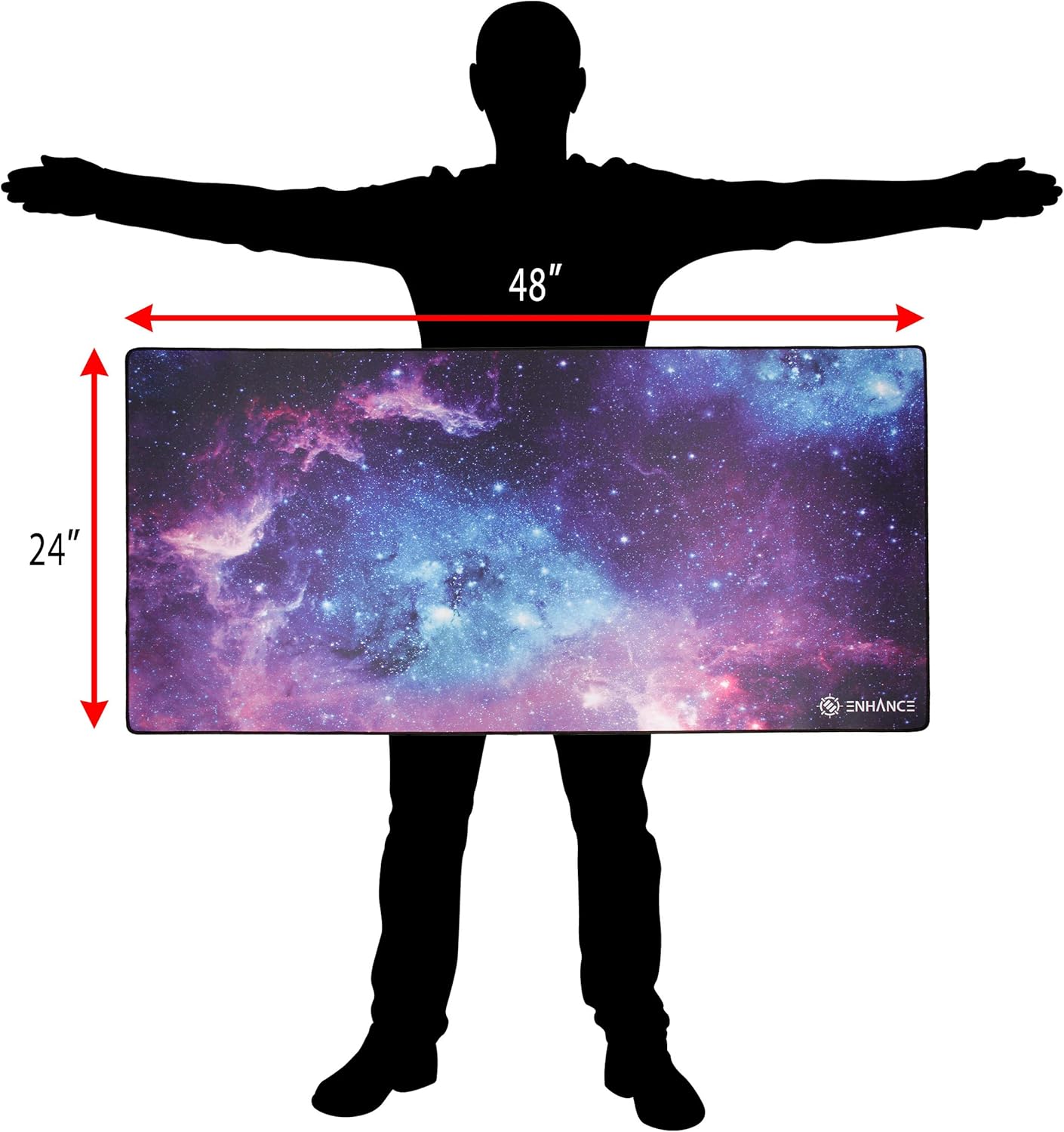 Large Gaming Desk Mat 24x48 in - Desk Setup Designer ulasan dan harga