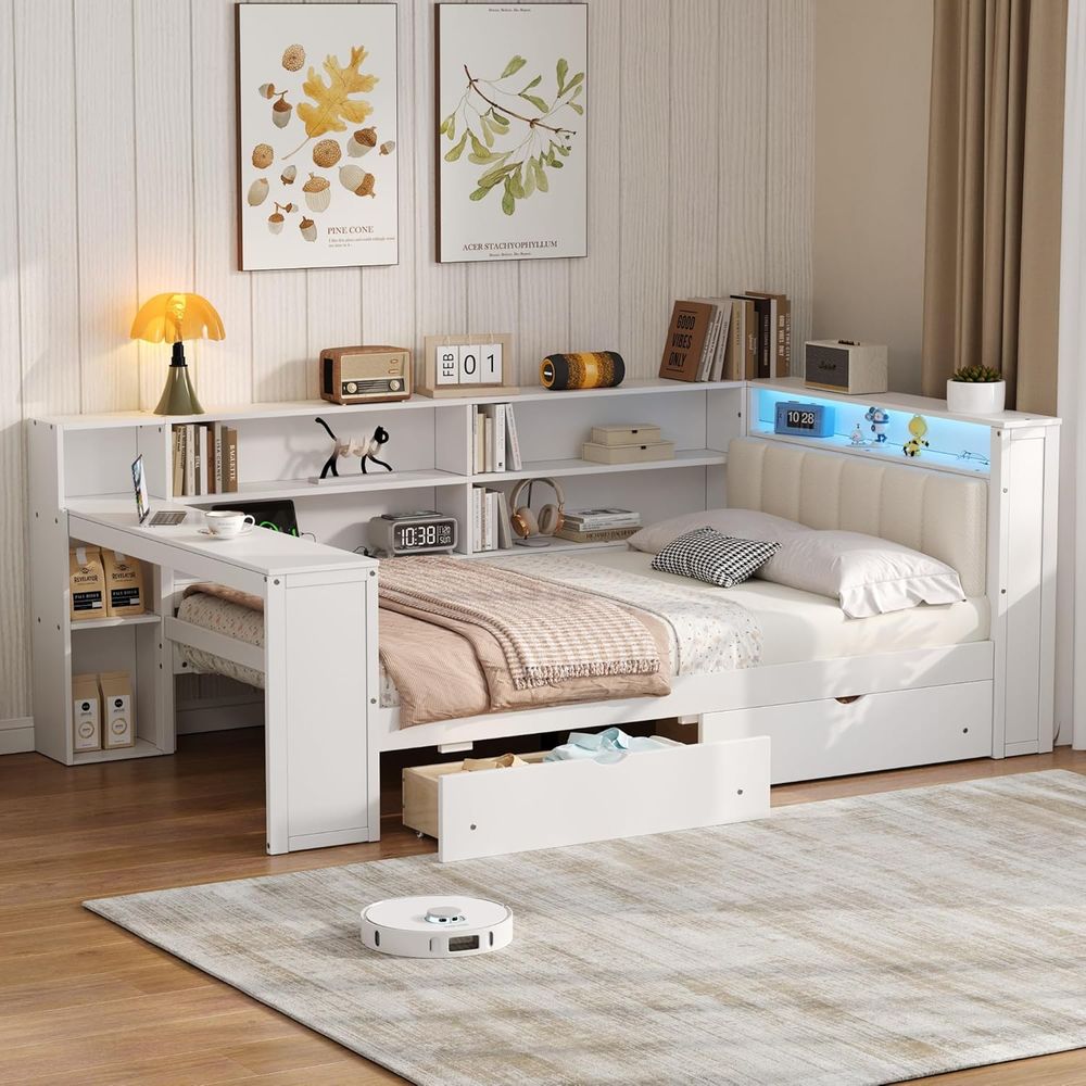 Full-Size Daybed with Storage, - Led Desk Light Usb ulasan dan harga