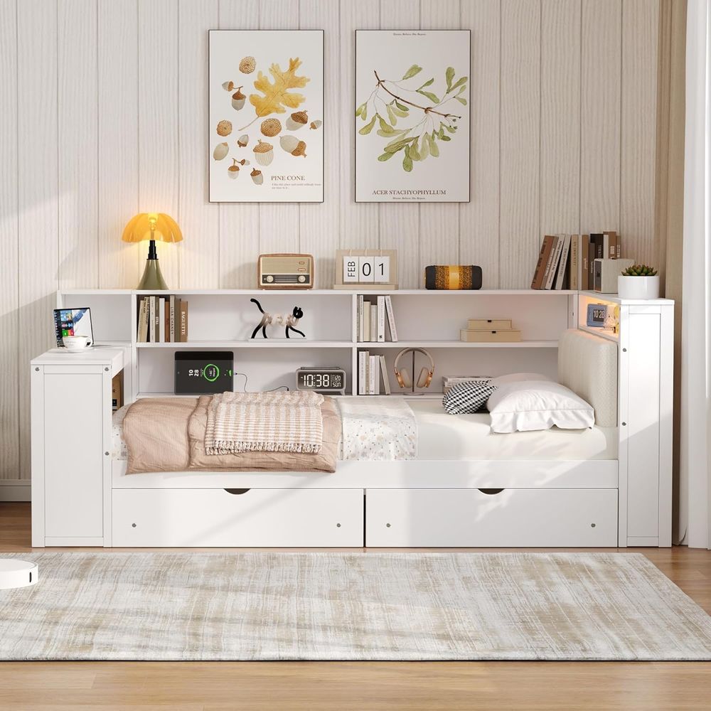 Full-Size Daybed with Storage, - Led Desk Light Usb ulasan dan harga