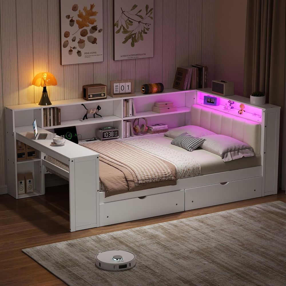Full-Size Daybed with Storage, - Led Desk Light Usb ulasan dan harga