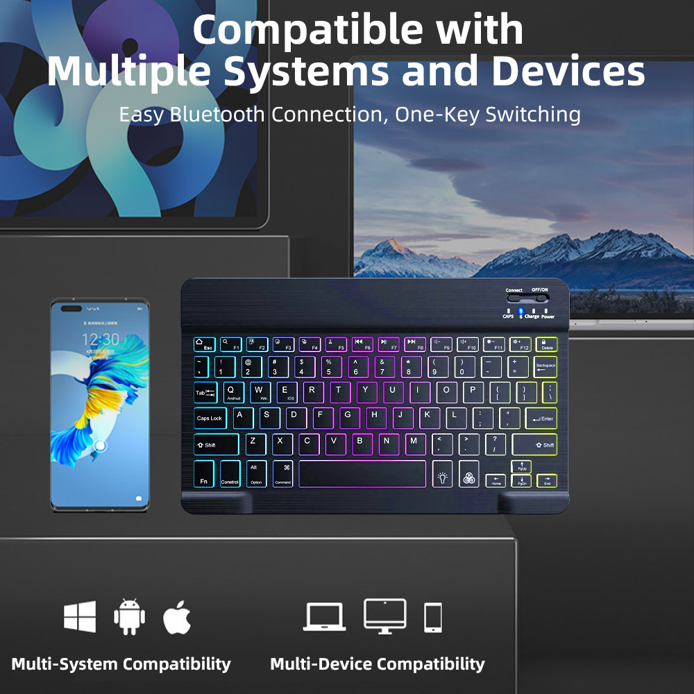 2026 Backlight Bluetooth Keybo - Desk Setup Keyboard ulasan dan harga