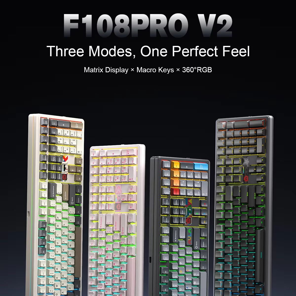 AULA F108 PRO V2 Mechanical Ke - Desk Hifi Setup ulasan dan harga
