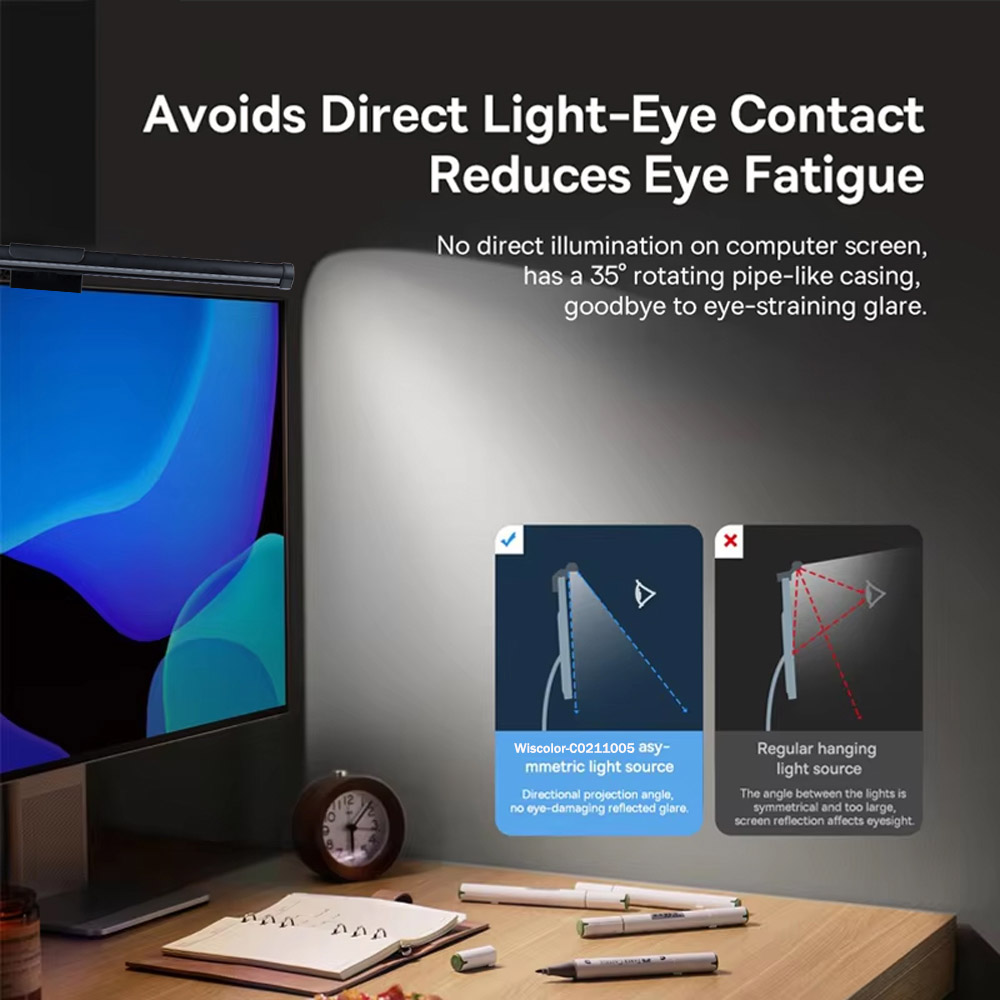 Wiscolor LED Screen Monitor Ha - Led Desk Light Usb ulasan dan harga