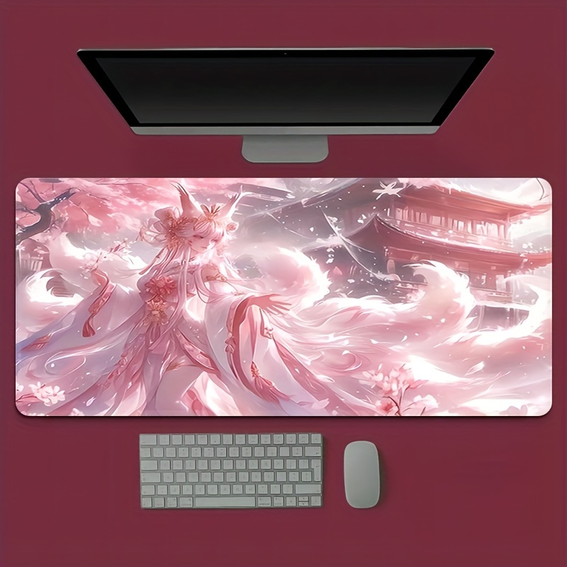 Anime Fox Girl Desk Mat, Exten - Desk Setup Designer ulasan dan harga