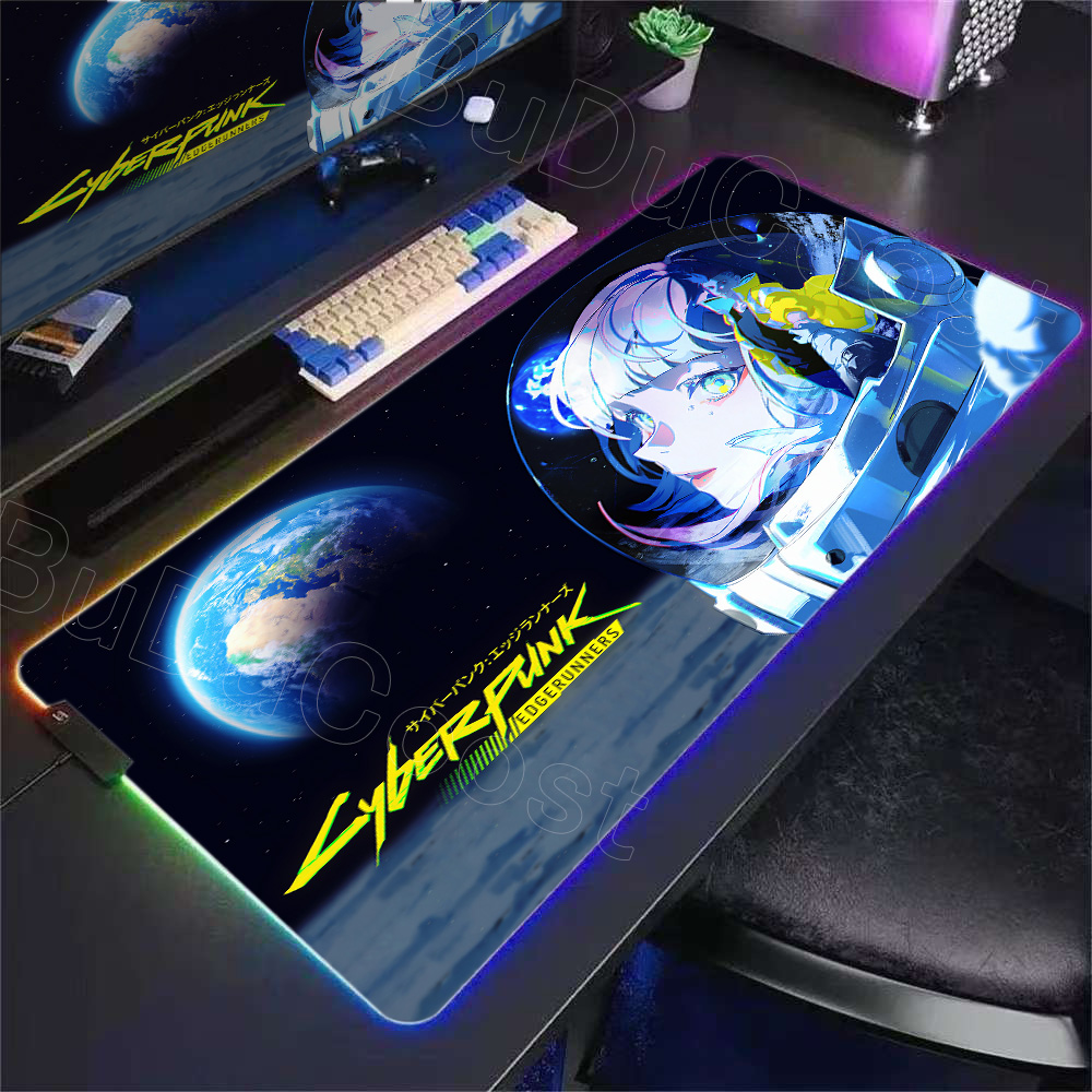 HD Anime Girl Mouse Pad RGB De - Desk Setup Rgb ulasan dan harga