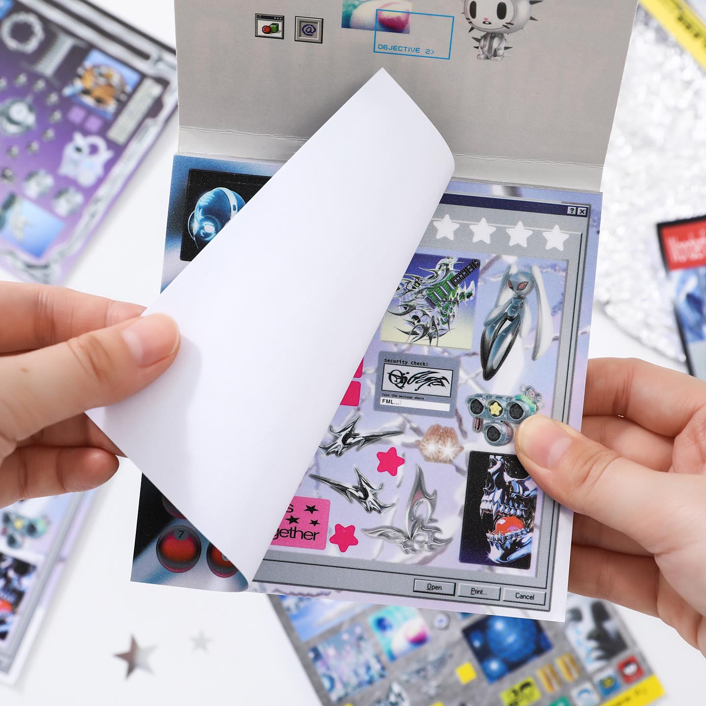 30sheets/book Sticker Book Ret - Desk Setup Photo ulasan dan harga