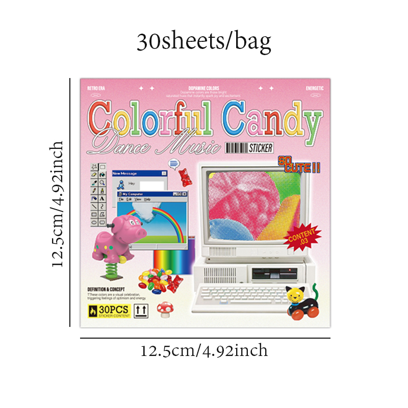 30sheets/book Sticker Book Ret - Desk Setup Photo ulasan dan harga