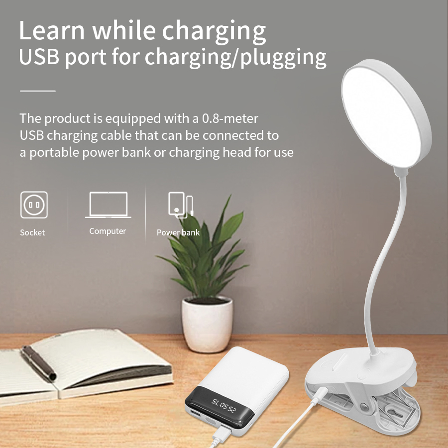 LED Clip Desk Lamp 360° Flexib - Led Desk Light Usb ulasan dan harga