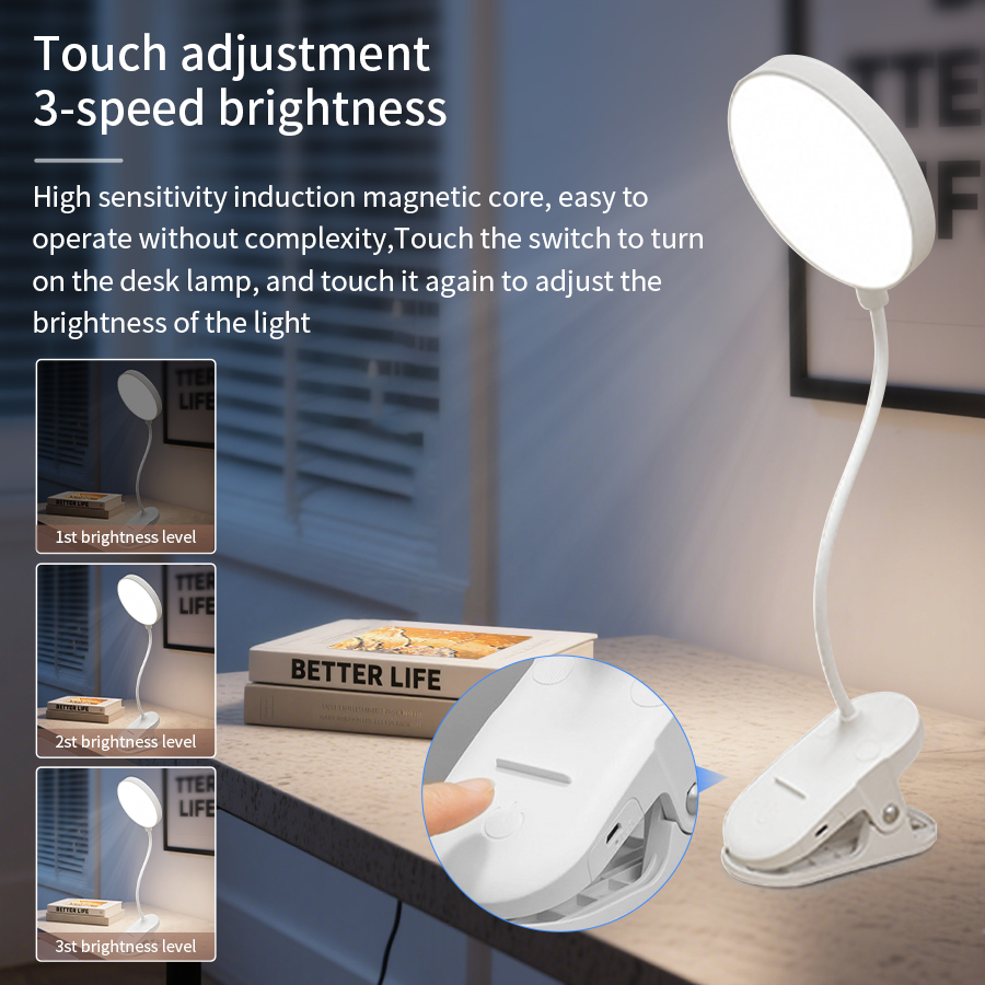 LED Clip Desk Lamp 360° Flexib - Led Desk Light Usb ulasan dan harga