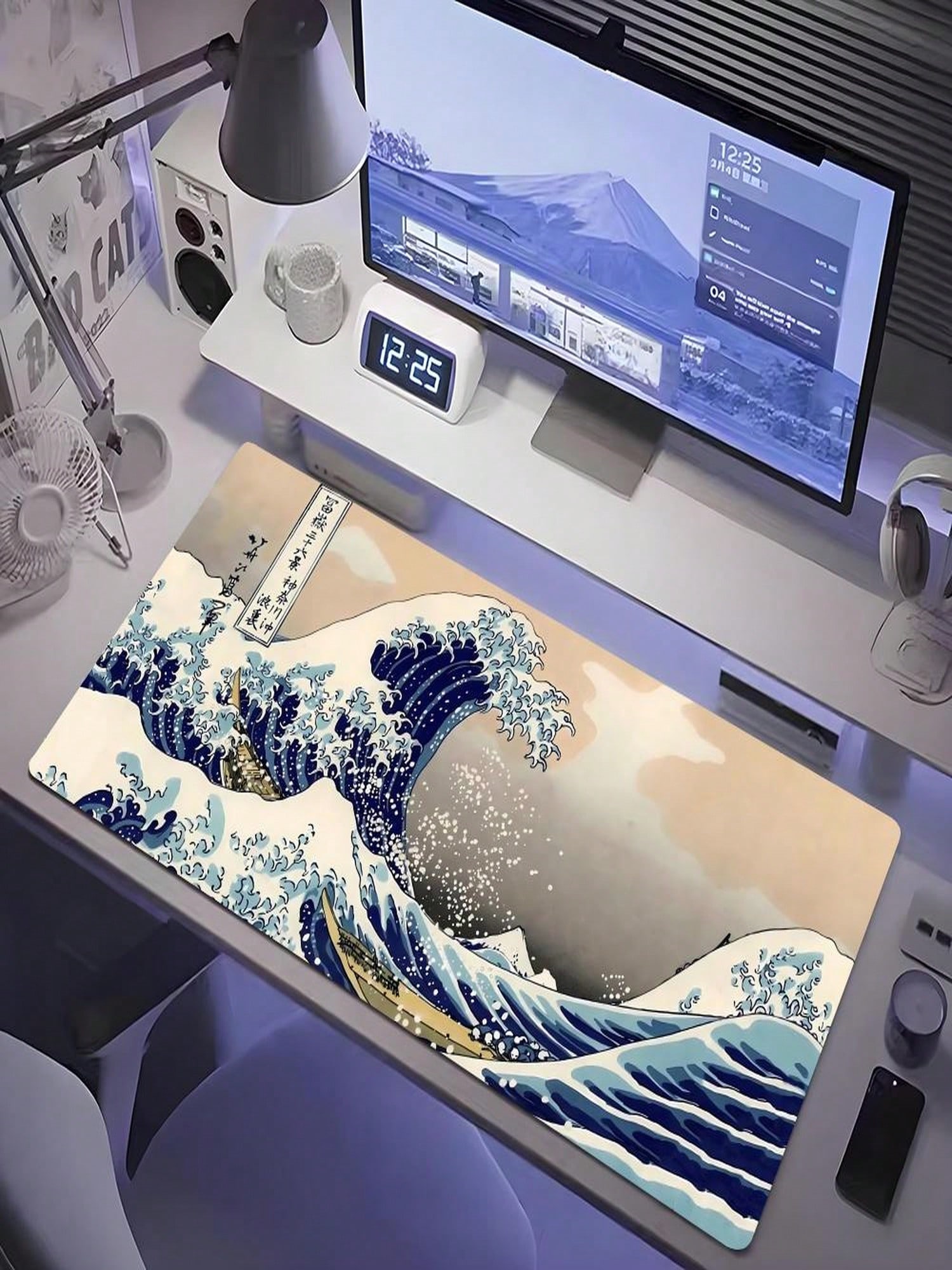 Japanese-Style Wave Surfing Mo - Desk Setup Designer ulasan dan harga