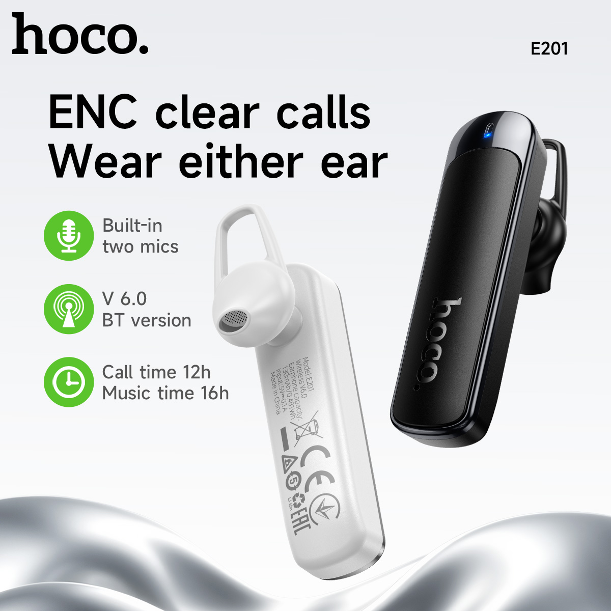 HOCO E201 ENC Calling Noise Ca - Desk Hifi Setup ulasan dan harga
